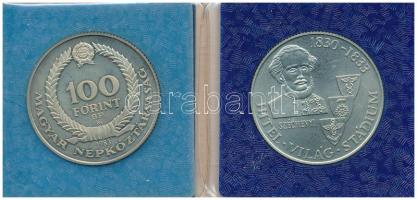 1983. 100Ft alpakka "Széchenyi István" + 1983. 100Ft alpakka "Czóbel Béla" mindk...