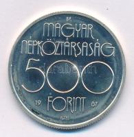 1987. 500Ft Ag "Nyári Olimpia - Szöul 1988" kapszulában T:BU Adamo EM99