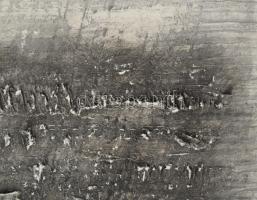 Wagner János (1936-2022): Moduláció I. Vegyes technika, karton, farostra kasírozva, jelzett a hátold...