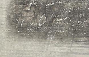 Wagner János (1936-2022): Moduláció I. Vegyes technika, karton, farostra kasírozva, jelzett a hátold...