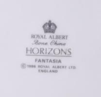 Royal Albert "Horizons" 6 darabos süteményes tányér garnitúra, jelzett, kis kopással, d: 2...