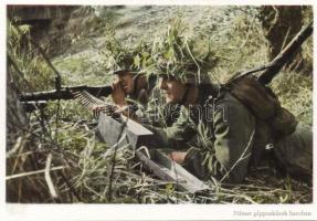Military WWII German machine gun snipers