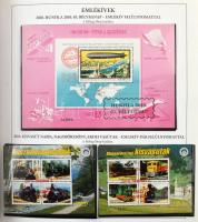 2010-2015 Gyűjtemény sorokkal, blokkokkal, emlékívekkel előnyomott Schaubek albumban