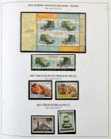 2010-2015 Gyűjtemény sorokkal, blokkokkal, emlékívekkel előnyomott Schaubek albumban