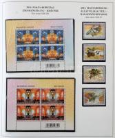 2010-2015 Gyűjtemény sorokkal, blokkokkal, emlékívekkel előnyomott Schaubek albumban