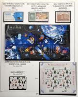 2010-2015 Gyűjtemény sorokkal, blokkokkal, emlékívekkel előnyomott Schaubek albumban