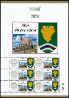 2024 Mór 40 éve város tematikus megszemélyesített hatos kisív