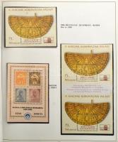 1990-2000 Gyűjtemény sorokkal, blokkokkal, előnyomott Schaubek albumban