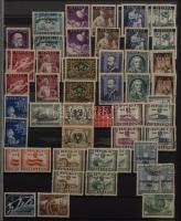 Hatalmas osztrák tétel, benne gyűjtemények, gyűjtemény részek, rendezők, ívek, küldemények, FDC-k, s...