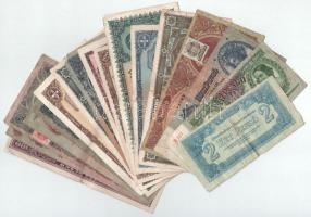 1930-1946. 16db-os pengő bankjegy tétel 2-1.000.000MP közötti címletek, mind különféle T:F,VG