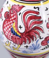 Olasz kakasmintás kancsó, jelzés nélkül, hibátlan, m: 18,5 cm