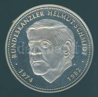 Németország 1982. Ag emlékérem "Helmut Schmidt" T:PP