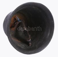 Régi bronz csengő, m: 7 cm