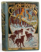 Okrendt, Élise: Entre chien et loups. Paris, é.n., Librairie Ch. Delagrave, 227+(5) p. Francia nyelven. Kiadói aranyozott, festett egészvászon-kötés, kissé viseltes, kopottas borítóval, néhány sérült lappal.