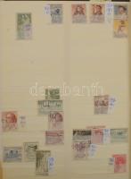 Csehszlovák tétel, benne gyűjtemény, gyűjteményrész előnyomott albumlapok, nagy rendező, dobozban ho...