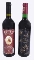 2 bontatlan palack bor: 2007 Árpád csongrádi cuvée száraz vörösbor, 12%, 0,75 l + 2003 Egri Kékfrankos félédes vörösbor, 12%, 0,75 l