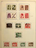 Lengyel tétel, benne gyűjtemény, gyűjteményrész, rendező, összesen 7 db berakóban és albumlapokon, közte kis szlovák anyag