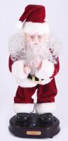 Elemmel működő táncoló-zenélő mikulás, újszerű, eredeti dobozában, m: 48 cm