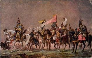 Árpád és a vezérek; az Országos Anya és Csecsemővédő Egyesület kiadása s: Feszty Árpád (EK)