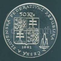 Csehszlovákia 1991. 50K Ag "Karlovy Vary" T:PP
