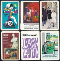 1971-1979 Vegyes kártyanaptár tétel, 15 db