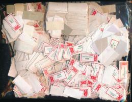 1-2000 db ajánlási ragjegy, közte K (könnyített) ragjegyek is