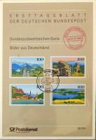 NSZK kb 90 db Ersttagsblatt az 1993-1994 közötti időszakból, közepes gyűrűs mappában, 45 lappal