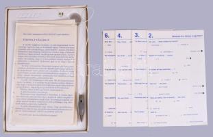 Lingvateszt nyelvi játék, hiányos