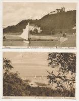 13 db RÉGI vágott város képeslap / 13 pre-1945 cut town postcards