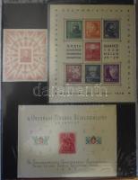 Magyar tétel, benne blokkgyűjtemény, gyűjteményrészek, rendező, FDC-k, ívek, ívdarabok, összesen 10 db berakóban és albumban, nagy hullámkarton ládában. Érdemes megnézni!