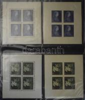 Magyar tétel, benne blokkgyűjtemény, gyűjteményrészek, rendező, FDC-k, ívek, ívdarabok, összesen 10 ...