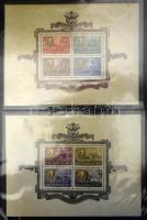 Magyar tétel, benne blokkgyűjtemény, gyűjteményrészek, rendező, FDC-k, ívek, ívdarabok, összesen 10 ...