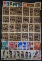 Magyar tétel, benne blokkgyűjtemény, gyűjteményrészek, rendező, FDC-k, ívek, ívdarabok, összesen 10 ...