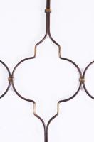 2 darab antik réz ajtórács, 55x35 cm