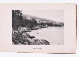 cca 1900 Quarnero, képes leporelló horvát helyszínekkel (Fiume/Rijeka, Lovrana/Lovran, Abbazia/Opati...