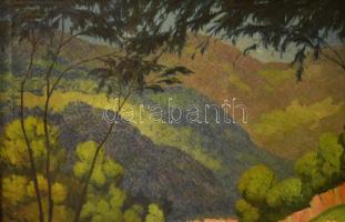 D. Némethy Miklós (1880-?): Erdélyi búcsújárók, 1934. Olaj, vászon. Jelezve balra lent. 80×100 cm. A...