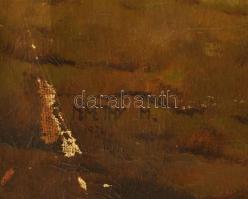 D. Némethy Miklós (1880-?): Erdélyi búcsújárók, 1934. Olaj, vászon. Jelezve balra lent. 80×100 cm. A...