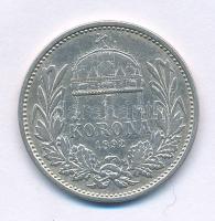 1892KB 1K Ag "Ferenc József" T:F Adamo K5