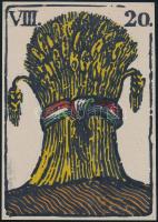 Khell Csörsz (1953-): Augusztus 20., 1980 körül. Plakátterv (megvalósított). Tempera, filctoll, karton, jelzett. 21,5×15 cm.