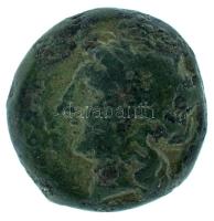 Ókori Görögország / Campania Kr.e. 275-250 / Neapolis / AE18 bronz (4,91g) T:VF,F patina Ancient Greece / Campania 275-250 BC / Neapolis / AE18 bronze. Head of nymph left / Man-headed bull standing right, head facing; above Nike flying right, crowing bull (4,91g) C:VF,F patina