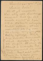 1945.03.16. Ajánlott díjjegyes levelezőlap "Kunhegyes" rajzolt szükségragjeggyel, készpénz...