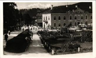 Borszék, Borsec; Park, Hotel Mélik szálloda és étterem. Heiter György udvari fényképész felvétele és kiadása / spa park, hotel and restaurant
