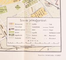 1983 Homolka József: Budapest térképe házszámok megjelölésével és az utczák és terek betürendes jegy...