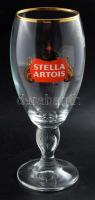 "Stella Artois" üveg söröspohárkészlet, eredeti dobozában, 6 db, 0,25 l, m: 18 cm