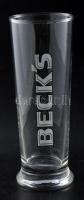 "Beck's" söröspohárkészlet, eredeti dobozában, 6 db, 0,25 l, m: 17,5 cm