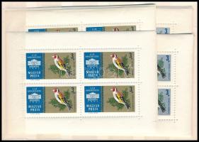 1961 2-2 db Nemzetközi bélyegkiállítás arany és ezüst kisívsor