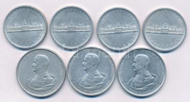 1943. 5P Al "Horthy Miklós születésének 75. évfordulójára" (3x) + 1945. 5P Al "Parlam...