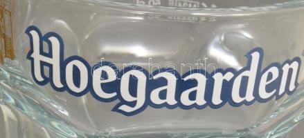 'Hoegaarden' üveg söröskorsó készlet, eredeti dobozában, 6 db, 0,5 l, m: 16 cm