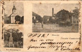 1903 Csantavér, Cantavir; Templom tér, Piac tér, Szentháromság tér / squares (b)