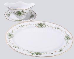 Hollóházi Erika mintás 6 személyes 24 részes étkészlet. Jelzett, teljes, hibátlan